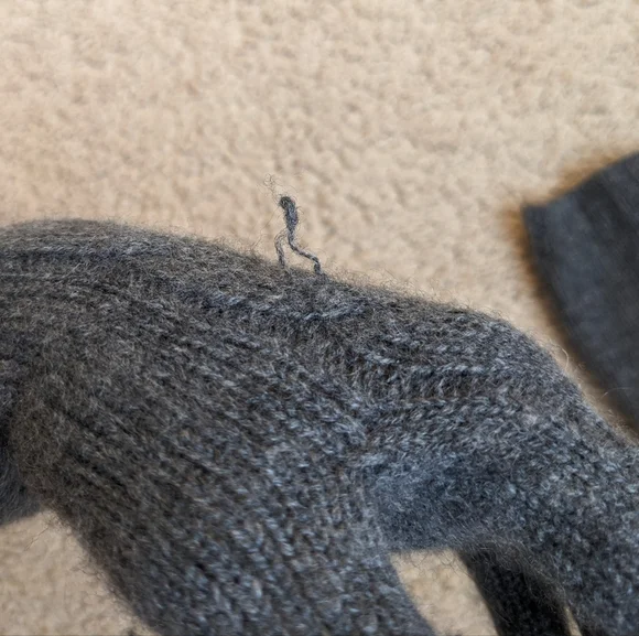 [Polo Ralph Lauren] 100a% Cashmere Touch Cable Knit Gloves Made in Italy - Picture 4 of 4